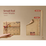 Write-On Calendar Birthday Wrapping Paper Set 17" With 5-Yard Twine Recyclable Customizable Gift Wrap For Birthday Party Baby Shower Handmade Crafts