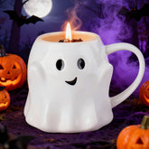 Halloween Decorations Indoor 2025- Vintage Halloween Candles Ghost Decor Gifts -Boo Basket For Her Him, Cute Fall Pumpkin Spice Candle Boo Basket Stuffers For Women Men Adults, Spooky Gothic Gift