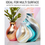 Metallic Acrylic Paint Set (8.45 Oz, 250 Ml), 20 Colors Large Acrylic Paint Bulk, Non Toxic Art Painting Supplies For Multi Surface Canvas Rock Wood Leather Stone Metal Craft With Color Wheel