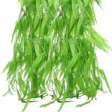 50 Pcs 376 Feet Artificial Flower Greenery Wicker Rattan Vine Fake Foliage Leaf Flowers Plants Garland Garden Decoration