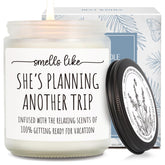 Best Travel Candle Gifts For Women, Smells Like Shes Planning Another Trip, Unique Candles For People Who Like Travel, International Traveler Planner Vacation Retirement Candles Gift Idea-32