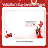 Valentine'S Day Card For Fiance,Valentine'S Day Gift For Fiance,Fiance Valentines Gift Cards,Valentine'S Keyring Fiance,I Love You Card For Fiance Boyfriend Him,Happy Heart Day Card For Fiance