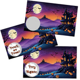 Halloween Scratch Off Cards, 50 Pack Spooky Scratcher Tickets, Trick Or Treat, Fun Halloween Party Game Decoration Supplies - A04