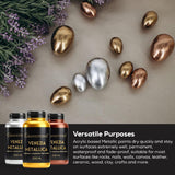Venezia Acrylic Paint Gold Metallic 6.76 Fl Oz Diy Craft 24 Carat Gold Water Based Non Toxic Shimmering Effect Pro Artists Hobby Painters And Kids