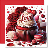 Cute Valentine'S Day Card - Love Cupcakes - Happy Anniversary Card For Soulmate Lover, 5.7 Inch Joke Humor Anniversaries Greeting Cards