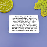 Grandson Gifts From Grandma Grandpa Inspirational Gift For Grandson Engraved Wallet Insert Card Motivational Gifts Graduation Birthday Christmas Deployment Encouragement Gift For Grandson