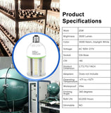 E26 LED Corn Light Bulb 25W 250W Equivalent 3500 Lumens 5000K Daylight White High Brightness
