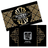 Big Dot of Happiness Roaring 20's - 1920s Art Deco Jazz Party Game Scratch Off Dare Cards - 22 Count