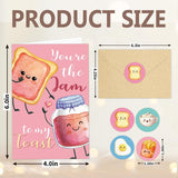 24 Pack Food Valentines Cards For Kids, 8 Cute Designs Food Pun Valentine'S Day Cards For School Classroom Exchange, Boxed Funny Valentines Gifts For Boys Girls, 4X6In