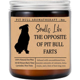 Smells Like The Opposite Of Pit Bull Farts Candle - Funny Dog Gifts For Dog Lovers - Scented Candle For Pit Bull Mom - Candle Gifts For Pet Lovers - Funny Dog Fart Candle, Lavender