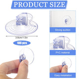 100Pcs Christmas Light Suction 1.5 Inches Light Clips Strong Suction Cup Holders For Hang String Christmas Lights Seasonal Lights And Xmas Decorations Without Tools