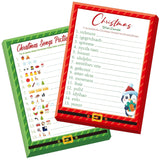 30 Players Christmas Party Games For Adults Family Office Large Groups, Xmas Parties Songs Pictionary Game, Guesstures Game, Word Scramble Games With Answer Key (Santa & Penguin)