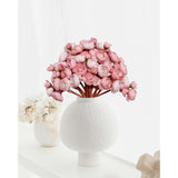 Artificial Silk Ranunculus Flowers, 18 Pcs Real Touch For Home, Garden, Wedding, Party & Festival Decorations, Diy Flower Arrangements, Dusty Rose