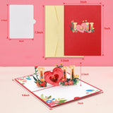 Pop Up Valentines Day Cards, Romantic 3D Love Anniversary Cards, Pop Up Wedding Birthday Gift Card For Her Him Women Wife Husband Couple
