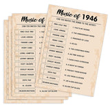 80Th Birthday Party Games, Music Of 1946 Games, Birthday Party Supplies For Adults, Fun 1946S Party Game?Pack Of 30 Cards