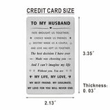 Husband Valentines Day Card From Wife, Personalized I Love My Husband Birthday Gift Ideas, Mens Fathers Day Anniversary Card For Him