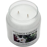 Gardenia Large Glass Apothecary Jar Scented Candle, 21.25 Oz, White