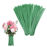 100Pcs Green Tubing Roll Flower Tubes Floral Bouquets Accessories Florist Bundling Wire Stem For Bundling Artificial Flower Making