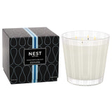 Scented Luxury 4-Wick Candle, Ocean Mist & Sea Salt - 43.7 Oz - Up To 120-Hour Burn Time - Reusable Glass Vessel