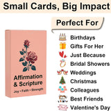 55 Double-Sided Bible Verse & Affirmation Cards – Birthday, Valentine’S & Galentine’S Day Gifts For Women, Mom, Friends, Sister