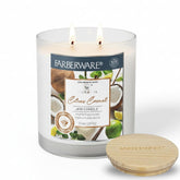 10oz Citrus Coconut Jar Candle by Farberware – Soy Wax Blend, Two Wick Highly Scented Candle for Entertaining, Personal Relaxation – Up to 50 Hours Burn Time –for Any Fragrance Lover