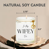 In My Wifey Era Candle - Glass Candle Jars With Lids 9Oz Candle Lavender Scent, Engagement Candle Gift For Wife, Natural Wax With 45 Hour
