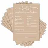 Baby Prediction And Advice Cards, Baby Shower Games Cards, Minimalism Boy Or Girl Baby Gender Reveal Party Favors Decorations And Supplies, 30 Pcs Double-Sided - A13