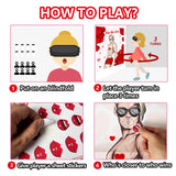 Bachelorette Party Games Funny Large Poster Pin The Lips Games For Bacheloratte Bridal Shower Wedding Bachelor Girls Night Party Games, Bachelorette Party Supplies Decor