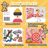 Bachelorette Games Set For Birthday Party Birdal Shower, Pin The Pants On The Hunk Games Poster And Stickers