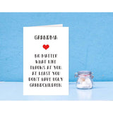 Lovely Happy Mother’S Day For Grandma, Special Love Grandmother Birthday Card From Grandchildren, Funny Mother’S Day
