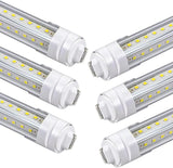 6 Pack 4FT T8 LED Tube Lights 36W 3600LM 5000K R17D Base Ballast Bypass Sign Shop Lights