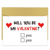 Funny Valentine'S Day Card Gift For Him Her, Naughty Valentines Day Card For Wife Husband, Will You Be My Valentine Card, Yes Or Yes