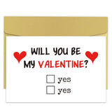 Funny Valentine'S Day Card Gift For Him Her, Naughty Valentines Day Card For Wife Husband, Will You Be My Valentine Card, Yes Or Yes
