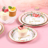 96 Pcs God Bless Baptism Plates Bulk 7'' 9'' First Holy Communion Paper Plates Disposable Newborn Religious Dinnerware For Christening Celebration Church Baby Shower Christmas(1St Communion)