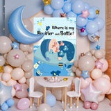 Pin The Pacifier On Baby Game Baby Shower Games Pin The Bottles With 45 Pcs Pacifier Bottle Sticker Blindfold Glue Point Birthday Party Favors Supplies