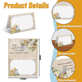 16Pcs Winnie Quotes Prints Centerpiece Card, Classic Pooh Game Cards Set For Baby Shower, Includes 8 Different Winnie Quotes Cards?Perfect For Baby Shower Party Activity Supplies