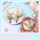 9 Pcs Dried Flowers Boutonniere For Men Boho Wedding Party Prom Corsage Decorations Grooms Buttonhole For Groom And Groomsmen Ceremony Decoration (Cute Style)