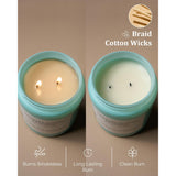 Sandalwood Jasmine Scented Candles, Large Soy Natural Long Lasting 19.4Oz 110 Hour Burning Floral Non Toxic Double Wick Aromatherapy Candle Gifts For Women Friend