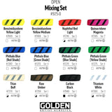 Golden Open Acrylic Paint Set, Mixing Painting Set, Slow Drying 12-Color Golden Acrylic Paint Sets Sticky Notes