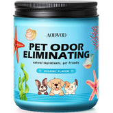 Pet Odor Eliminator Candle - Oceanic Flavor Odor Eliminating Candle, Highly Fragranced Air Freshing Scented Candles, Natural Soy Wax, 9 Oz