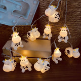 Cute Cow Night Light Farmhouse Animal Milk Cow String Light Battery Powered 3M 20Leds Decor Fairy Light For Boys Girls B