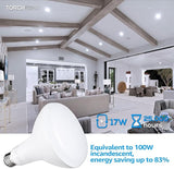 4 Pack BR40 LED Flood Light Bulbs 17W 100W Equivalent 5000K Daylight Dimmable E26 Base