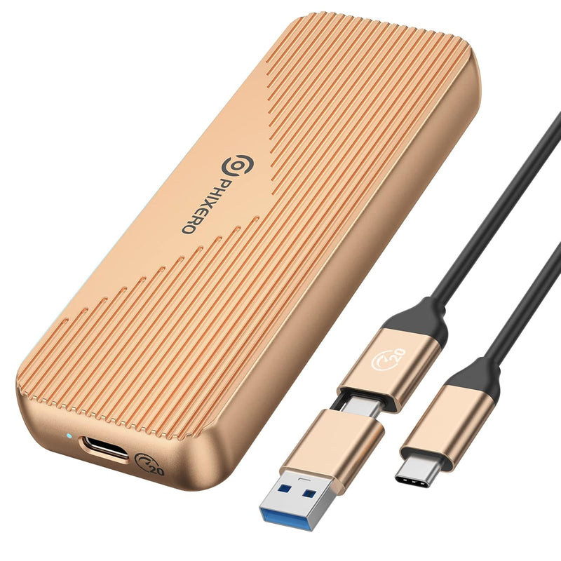 20Gbps M.2 Nvme Ssd Enclosure, Nvme To Usb 3.2 Gen 2X2, External Solid State E