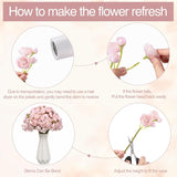 48 Pcs Ranunculus Artificial Flower,Real Touch Peonies Artificial Flower Silk Faux Diy Bouquet For Wedding Bridal Shower Valentine Centerpieces Arrangements Home Decorations (Pink)