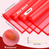 36 Pieces Valentine'S Day Waterproof Flower Wrapping Paper Frosted Bouquet Wrapping Paper And 50 Yards Double Face Satin Ribbon For Romantic Bouquet Supplies(Red)