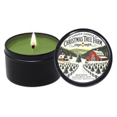 Christmas Tree Farm - Container Candle, 6 Oz - Made With Beeswax, Coconut And Soy - Black Tin Candle - Handmade In The Usa - (Christmas Tree Farm)