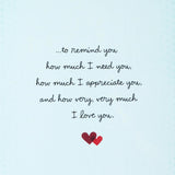 Hallmark Valentine's Day Card (Heart in Envelope) for Anniversary, Romantic Birthday, Everyday Love, Sweetest Day