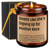 Candle, Gifts For Runners, Running Accessories For Women - Track And Field, Cross Country, 5K Run, Half Marathon Essentials - Valentines, Birthday, Running Gifts For Marathon Runner, Girl, Her