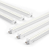 6 Pack 4FT LED Shop Lights 36W 5000LM 6000K Linkable Plug and Play Commercial Bay Lighting