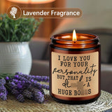 Candles For Men, Valentine'S Day Gifts For Him, I Love You, Husband Candle - Blue Collar Presents For Men, Bf, Husband - Funny Anniversary, Birthday, Valentines Gifts For Boyfriend, Fiance, Gay
